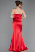 Long Red Satin Evening Dress ABU5708