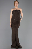 Long Brown Dantelle Mermaid Prom Dress ABU5725