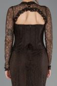 Long Brown Dantelle Mermaid Prom Dress ABU5725