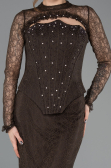 Long Brown Dantelle Mermaid Prom Dress ABU5725