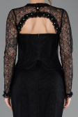 Long Black Dantelle Mermaid Prom Dress ABU5725