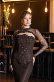 Long Brown Dantelle Mermaid Prom Dress ABU5725