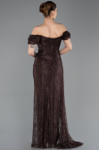 Long Brown Dantelle Evening Dress ABU5728