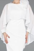 Midi White Cocktail Dress ABK2382