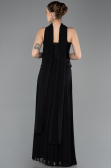 Long Black Chiffon Evening Dress ABU5715