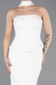 Long White Evening Dress ABU5735