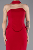 Long Red Evening Dress ABU5735