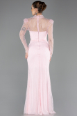 Long Powder Color Dantelle Evening Dress ABU5700