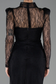 Long Black Dantelle Evening Dress ABU5700