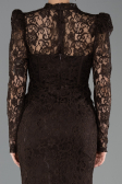 Long Brown Dantelle Evening Dress ABU5734