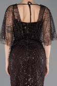 Long Brown Beaded Evening Dress ABU5718