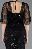 Long Black Beaded Evening Dress ABU5718