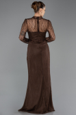 Long Brown Dantelle Evening Dress ABU5736