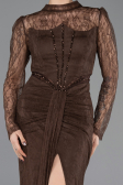 Long Brown Dantelle Evening Dress ABU5736