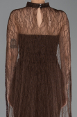 Long Brown Dantelle Evening Dress ABU5739