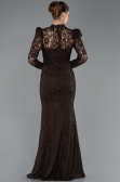 Long Brown Dantelle Evening Dress ABU5734