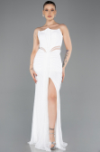 Long White Dantelle Evening Dress ABU5736