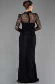 Long Black Dantelle Evening Dress ABU5736