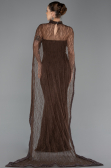Long Brown Dantelle Evening Dress ABU5739