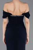 Long Navy Blue Mermaid Evening Gown ABU5740