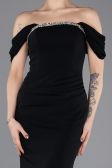 Long Black Mermaid Evening Gown ABU5740