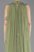 Long Olive Drab Beaded Mermaid Prom Dress ABU5741