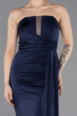 Long Navy Blue Prom Gown ABU5746