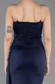 Long Navy Blue Prom Gown ABU5746
