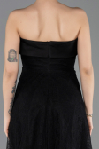 Midi Black Dantelle Party Dress ABK2538