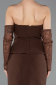 Midi Brown Cocktail Dress ABK2539