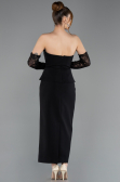 Midi Black Cocktail Dress ABK2539