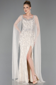Long Beige Stony Evening Dress ABU5751