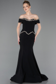 Long Black Mermaid Prom Dress ABU5755