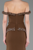 Long Brown Mermaid Evening Gown ABU5758