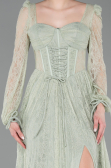 Long Mint Dantelle Evening Dress ABU5797