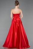 Long Red Satin Evening Dress ABU5767