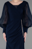 Long Navy Blue Evening Dress ABU5779