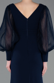 Long Navy Blue Evening Dress ABU5779