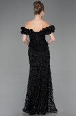 Long Black Scaly Mermaid Prom Dress ABU5780