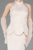 Long Beige Evening Dress ABU5787