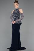 Long Navy Blue Evening Dress ABU5787
