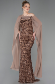 Long Copper Scaly Evening Dress ABU5790