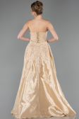 Gold Long Beaded Evening Dress ABU5511