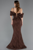 Long Brown Dantelle Mermaid Evening Gown ABU5822