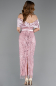 Powder Color Midi Beaded Party Dress ABK2453
