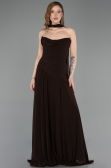 Long Brown Chiffon Prom Gown ABU5763