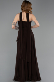 Long Brown Chiffon Prom Gown ABU5763