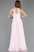 Long Powder Color Chiffon Prom Gown ABU5763