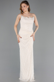 Long Beige Dantelle Evening Dress ABU5823