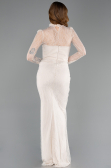Long Beige Dantelle Evening Dress ABU5823